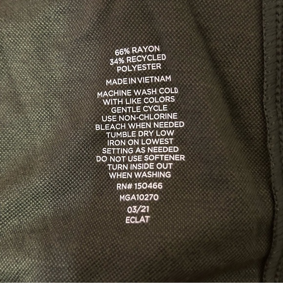 01.Algo Performance Polo Barkley Tech Olive (XXL) Men’s Pique Polo. - Picture 4 of 6